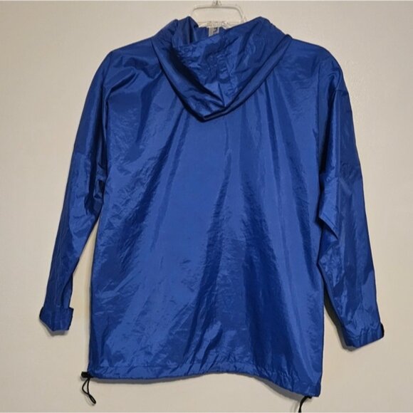 L.L. Bean Women's Hooded Rain Slicker Jacket,  Bright Blue, Sz S - Picture 2 of 10